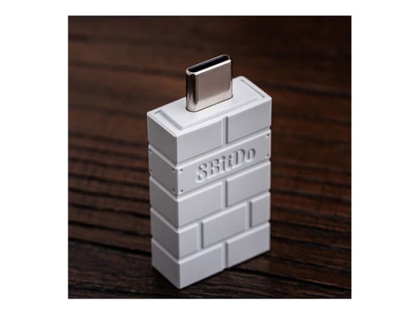 8Bitdo Ultimate 2 - Håndkonsoll - trådløs - 2.4 GHz/Bluetooth - hvit - for Nintendo Switch, Nintendo Switch 2