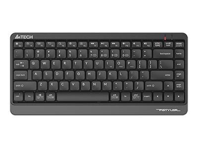 A4TECH FSTYLER FBK11 - Tastatur - compact - trådløs - 2.4 GHz, Bluetooth - grå