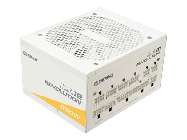 Enermax Revolution D.F. 12 ETV850G-W - Strømforsyning (intern) - ATX12V 3.1 - 80 PLUS Gold - AC 100-240 V - 850 watt - hvit Enermax Revolution D.F. 12 ETV850G-W - Strømforsyning (intern) - ATX12V 3.1 - 80 PLUS Gold - AC 100-240 V - 850 watt - hvit