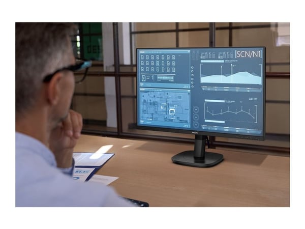 Philips 27B2U3601 - 3000 Series - LED-skjerm - 27" - 2560 x 1440 QHD @ 120 Hz - IPS - 350 cd/m² - 1500:1 - 4 ms - HDMI, DisplayPort, USB-C - høytta...