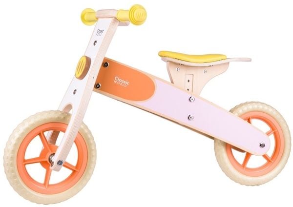 Classic World balanse-/løpesykkel Pink med justerbar sete