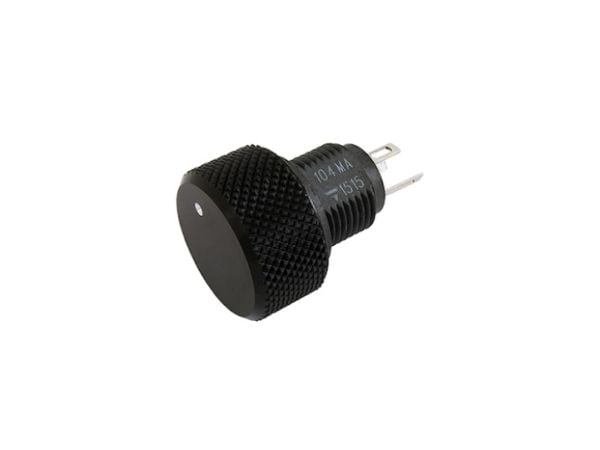 Vishay VIS P16NP103MAB1 - Drehpotentiometri 10 kOhm lineaarinen, Sort, 10000 ohm (O), 20%, 350 V, 270°, -40 - 125 °C