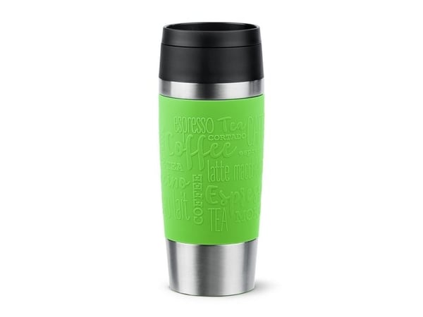 EMSA Travel Mug Classic , Grønn, Rustfritt stål, Silikon, Rustfritt stål, Polypropylen (PP), 36 ml, 8,3 cm, 200 mm
