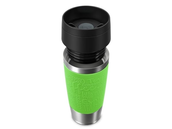 EMSA Travel Mug Classic , Grønn, Rustfritt stål, Silikon, Rustfritt stål, Polypropylen (PP), 36 ml, 8,3 cm, 200 mm