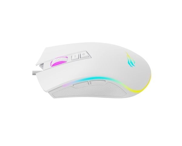 Havit MS1034, Høyre hendt, Optisk, USB Type-A, 4800 DPI, Hvit