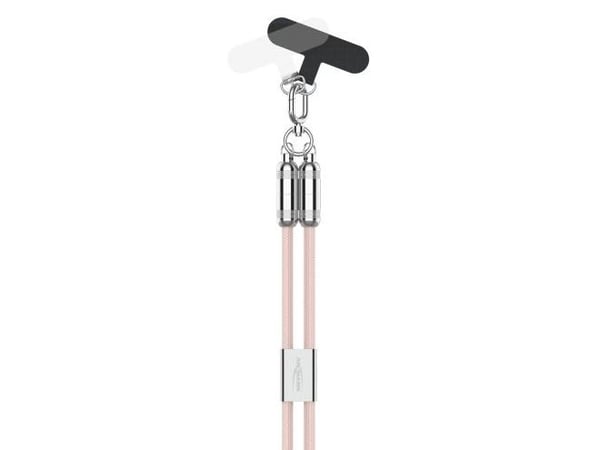 Ansmann 1700-0189, 1,2 m, Lightning, USB C, Hankjønn, Hankjønn, Rosa
