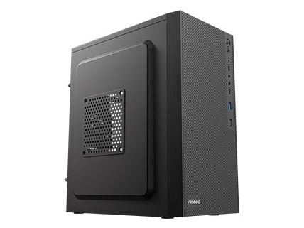 Antec ST10M, minitorn, PC, svart, ITX, mikro-ATX, plast, stål, 15 cm