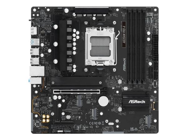 ASRock A620AM PRO-A - Hovedkort - micro ATX - Socket AM5 - AMD A620A Chipset - USB 3.2 Gen 1, USB-C 3.2 Gen 1 - 2.5 Gigabit LAN - innbygd grafikk (...