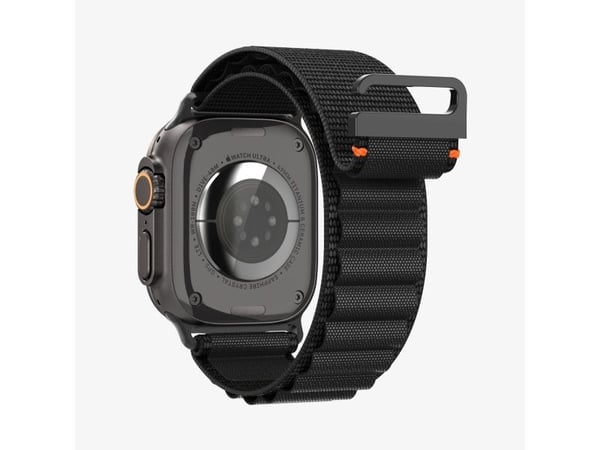 Spigen WBF1-rem til Apple Watch 6/7/8/9/10/11/SE/SE 3/Ultra 1/Ultra 2/Ultra 3 44/45/46/49 mm svart