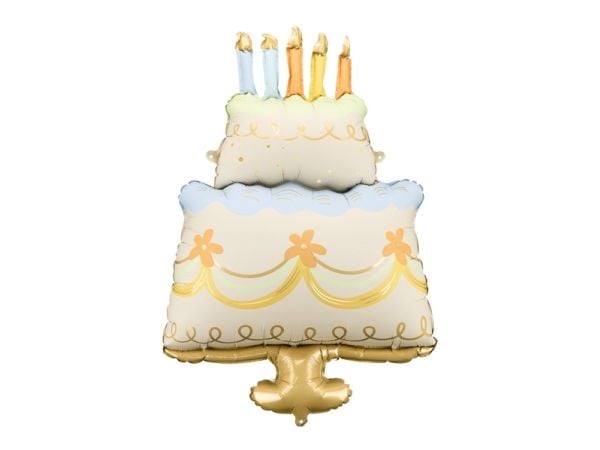 PartyDeco FB288, Lekeballong, Folie, Flerfarget, Bilde, Universell, Kake