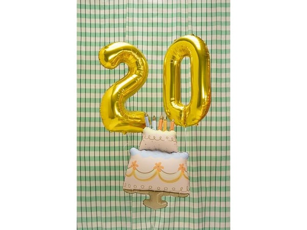 PartyDeco FB288, Lekeballong, Folie, Flerfarget, Bilde, Universell, Kake