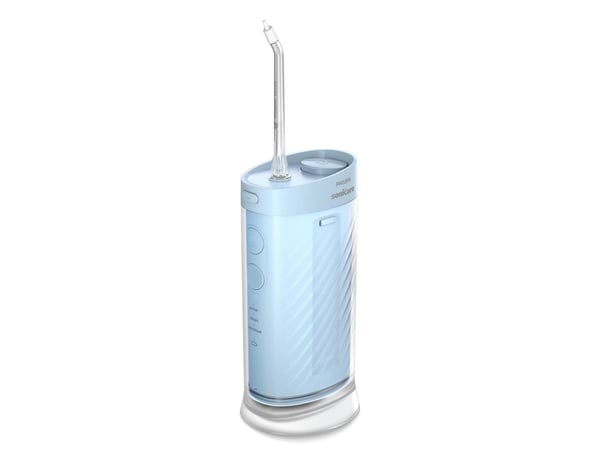 Philips Sonicare HX3333/24, 0,2 l, Blå, Trådløs munnskyller, Knapper, Batteri, 2 år