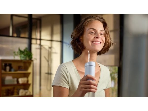 Philips Sonicare HX3333/24, 0,2 l, Blå, Trådløs munnskyller, Knapper, Batteri, 2 år