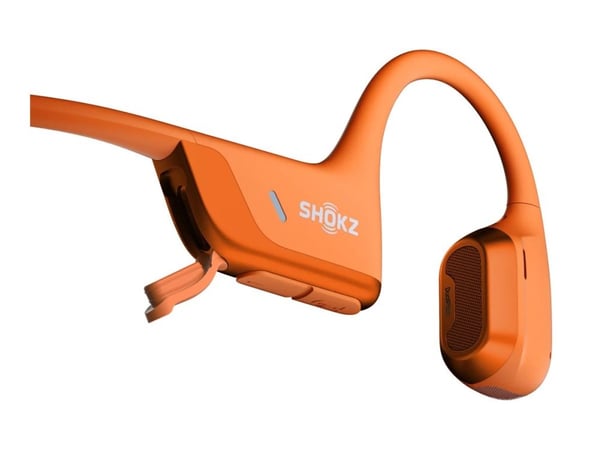 SHOKZ OpenRun Pro 2 - Hodetelefoner med mikrofon - åpent øre - bak-nakken-montering - Bluetooth - trådløs - oransje