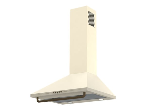 Gorenje WHC63CLI - Panser - røykkanal - bredde: 60 cm - dybde: 50 cm - ekstraksjon og resirkulasjon (-) - elfenben