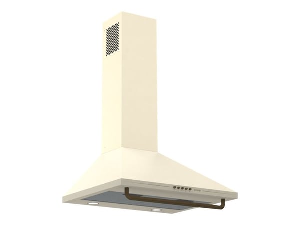 Gorenje WHC63CLI - Panser - røykkanal - bredde: 60 cm - dybde: 50 cm - ekstraksjon og resirkulasjon (-) - elfenben