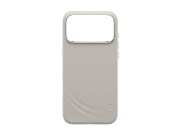 CARE by PanzerGlass Flow - Baksidedeksel for mobiltelefon - MagSafe-samsvar - silikon - vanilje - for Apple iPhone 17 Pro Max