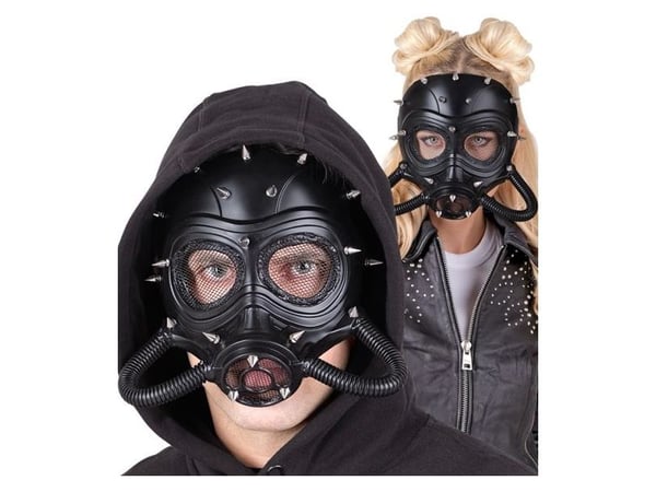 Gasmaske med nitter