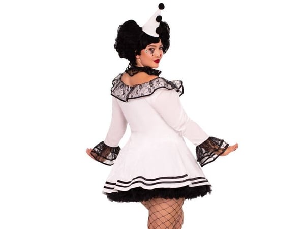 Pierrot clownkostym Plus
