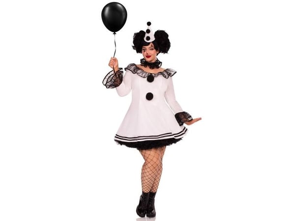 Pierrot clownkostym Plus