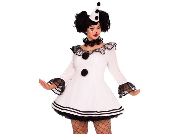 Pierrot Clown kostume, Plus