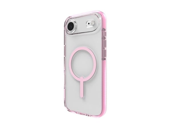ZAGG Santa Cruz Snap, Suojus, Apple, iPhone 17 Air, 16,5 cm (6.5"), Vaaleanpunainen, Läpinäkyvä