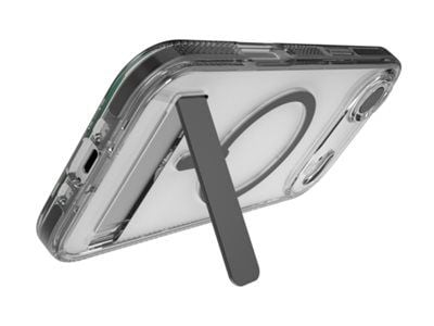 ZAGG Santa Cruz Snap Kickstand, Suojus, Apple, iPhone 17 Air, 16,5 cm (6.5"), musta, Läpinäkyvä