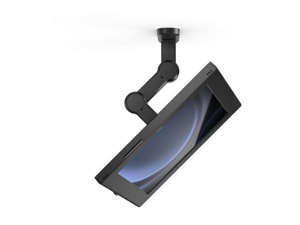 Compulocks Galaxy Tab S9/S9FE 10.9" Apex Enclosure Swing Wall Mount Black - Monteringssett - svingarm, synlige foran/bak kamera og sensorer - for n...
