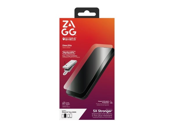 ZAGG InvisibleShield Glass Elite - Skjermbeskyttelse for mobiltelefon - glass - for Apple iPhone Air