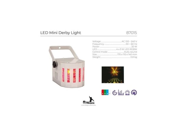 LED mini derby-ljus