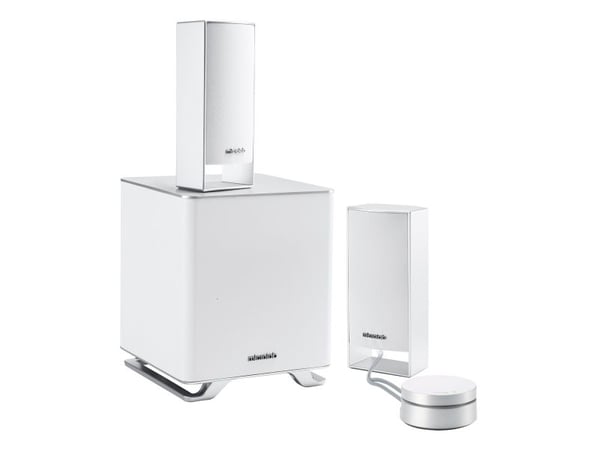 Microlab M-600BT, 2.1 kanaler, Trådløs, 40 W, 40 - 20000 Hz, Hvit