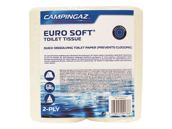 Campingaz 2227612, 728 ark, 182 ark, Naturell, Cellulosa, 19,6 m, 12,6 cm