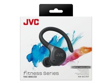 JVC HA-EC75T - True wireless-hodetelefoner med mikrofon - i øret - over-øret-montering - Bluetooth - aktiv støydemping