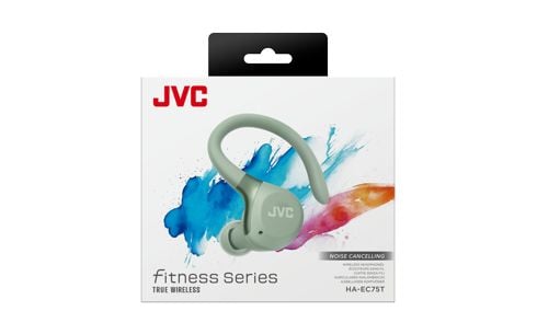 JVC HA-EC75T - True wireless-hodetelefoner med mikrofon - i øret - over-øret-montering - Bluetooth - aktiv støydemping