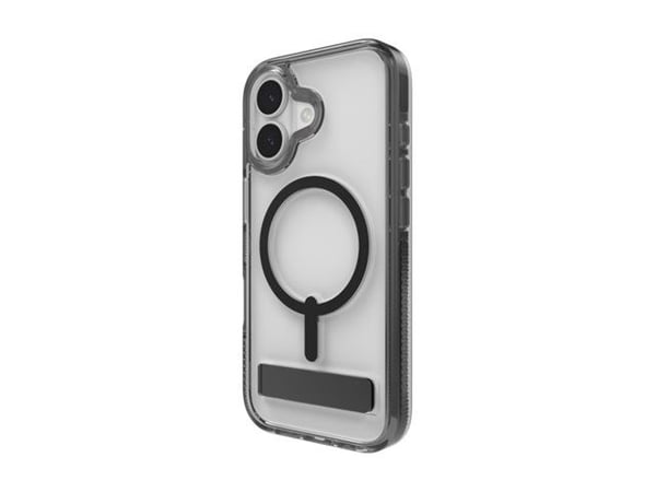ZAGG Santa Cruz Snap Kickstand, Suojus, Apple, iPhone 17, 16 cm (6.3"), musta, Läpinäkyvä