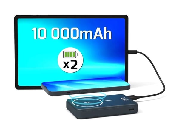 Port Designs 907005, 10000 mAh, Litium polymeeri (LiPo), Power Delivery, Langaton lataaminen, musta