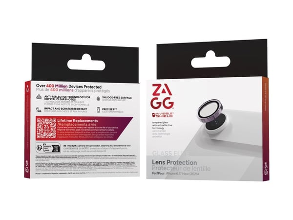 ZAGG InvisibleShield Premium GL - Linsebeskytter for mobiltelefon - purpur - for Apple iPhone Air
