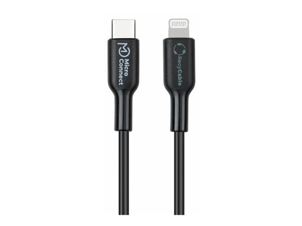 Microconnect ECO-USB3.1CL2, 2 m, Lightning, USB C, Uros, Uros, musta