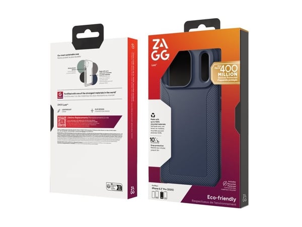 ZAGG Luxe Snap - etui for iPhone 17 Pro kompatibel med MagSafe (marineblå)