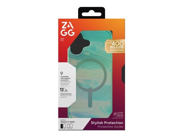 ZAGG Milan Snap, Suojus, Apple, iPhone 17, 16 cm (6.3"), Vihreä
