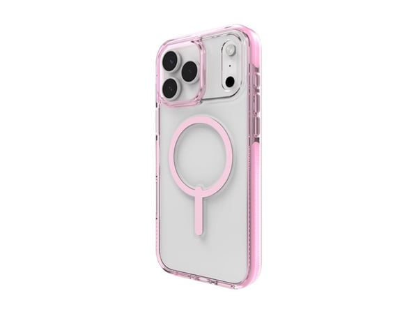 ZAGG Santa Cruz Snap, Suojus, Apple, iPhone 17 Pro Max, 17,5 cm (6.9"), Vaaleanpunainen, Läpinäkyvä