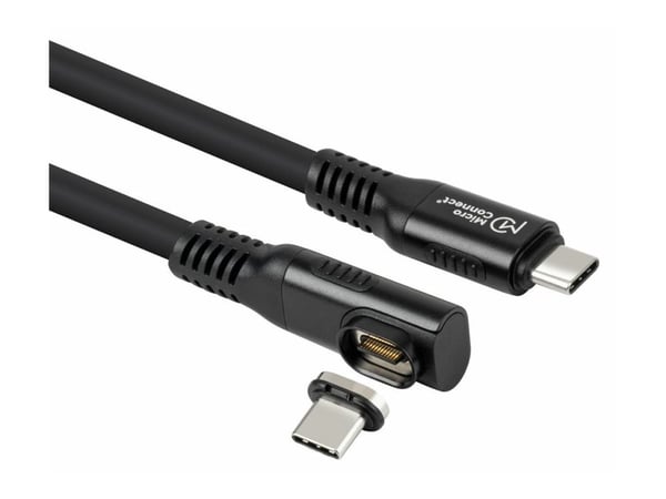 Premium Angled USB4 nestemäinen silikoninen magneettikaapeli,
