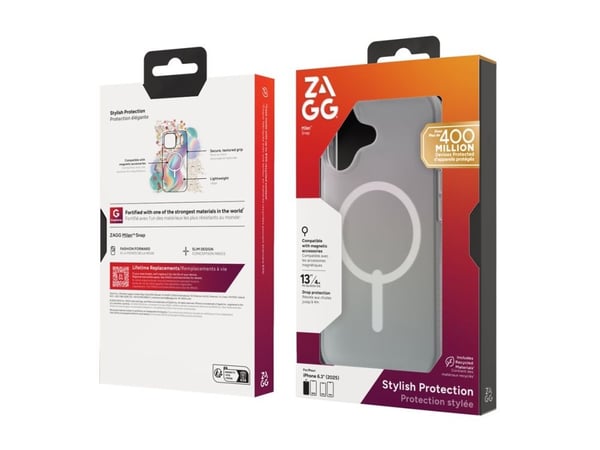 ZAGG Milan Snap, Suojus, Apple, iPhone 17, 16 cm (6.3"), Monivärinen