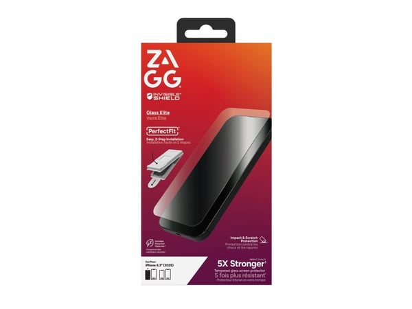 ZAGG InvisibleShield Glass Elite - Skjermbeskyttelse for mobiltelefon - glass - for Apple iPhone 17