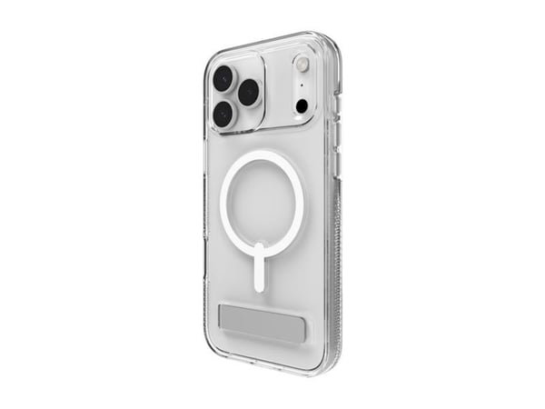 ZAGG Crystal Palace Snap Kickstand, Suojus, Apple, iPhone 17 Pro Max, 17,5 cm (6.9"), Läpinäkyvä