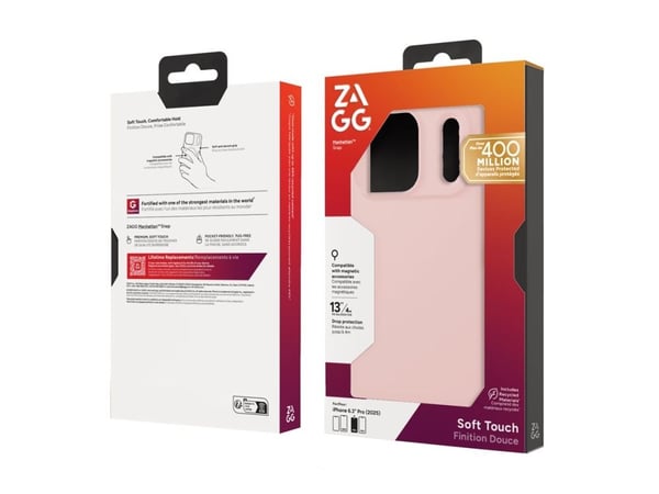ZAGG Manhattan Snap, Suojus, Apple, iPhone 17 Pro, 16 cm (6.3"), Vaaleanpunainen