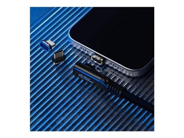 Premium Angled USB4 nestemäinen silikoninen magneettikaapeli,