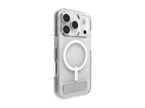 ZAGG Crystal Palace Snap Kickstand, Suojus, Apple, iPhone 17 Pro, 16 cm (6.3"), Läpinäkyvä