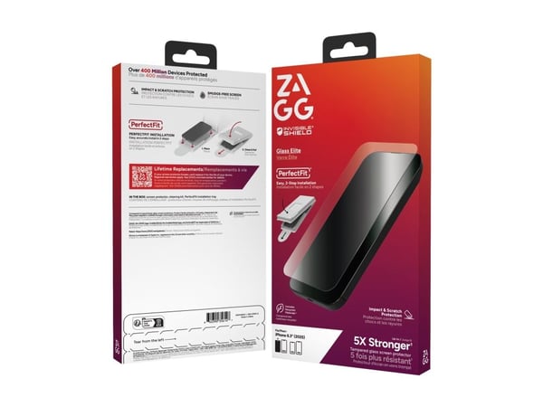 ZAGG InvisibleShield Glass Elite - Skjermbeskyttelse for mobiltelefon - glass - for Apple iPhone 17