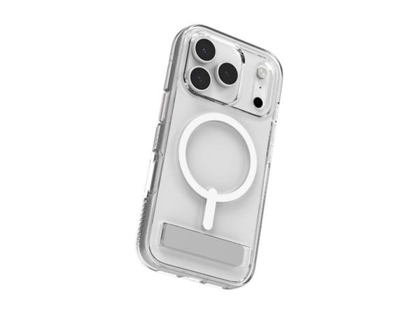 ZAGG Crystal Palace Snap Kickstand, Suojus, Apple, iPhone 17 Pro, 16 cm (6.3"), Läpinäkyvä